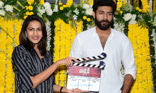 Varun Tej New Movie Valmiki Opening Pics