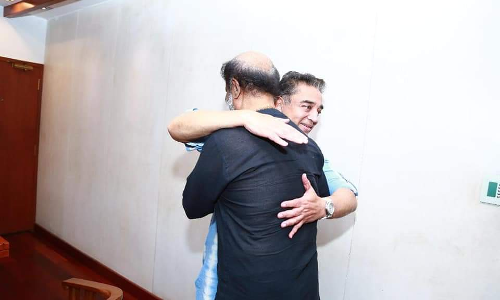 Rajinikanth Met Kamalhaasan
