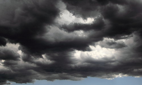 నల్లని మేఘం వెనక...