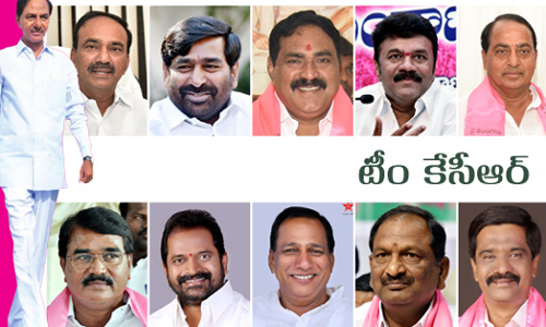 కొలువుదీరిన తెలంగాణ కొత్త కేబినెట్ కొలువుదీరిన తెలంగాణ కొత్త కేబినెట్