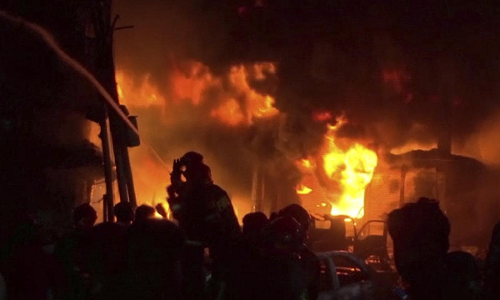 ఘోర అగ్ని ప్రమాదం.. 56 మంది సజీవదహనం