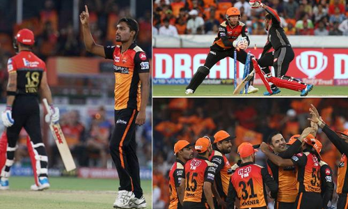 భారీ విజయం సాధించిన సన్రైజర్స్ హైదరాబాద్ భారీ విజయం సాధించిన సన్రైజర్స్ హైదరాబాద్