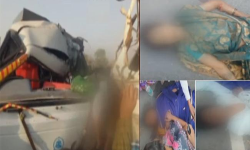 ఘోర రోడ్డు ప్రమాదం: ఏడుగురు మృతి