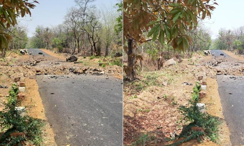 జవాన్ల వాహనాన్ని పేల్చేసిన మావోలు.. 15మంది మృతి