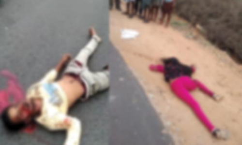 ఆయిల్‌ ట్యాంకర్‌ ఢీకొనడంతో నవ దంపతులు దుర్మరణం