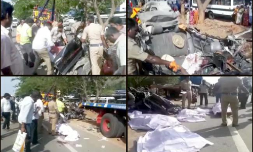 ఘోర రోడ్డు ప్రమాదం.. ఏడుగురి మృతి