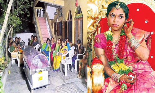 అత్తారింటి ఎదుట కోడలి శవంతో ధర్నా