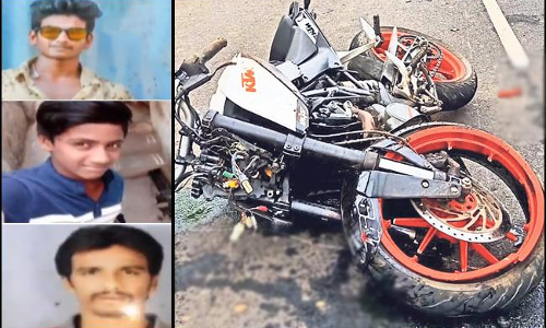 ముగ్గురు ప్రాణాలు తీసిన బైక్‌ రేస్‌