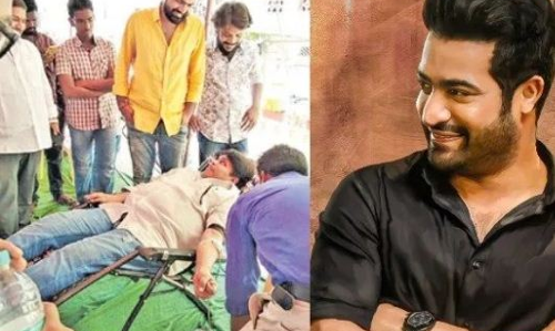 ఎన్టీఆర్ పుట్టినరోజు సందర్భంగా రక్తదానం చేసిన హాస్యనటుడు