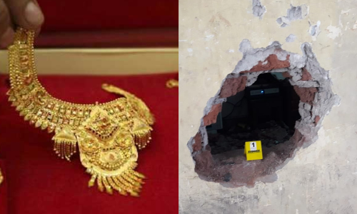 గోల్డ్ షాప్ గోడకు కన్నం.. విజయవాడలో భారీ చోరీ