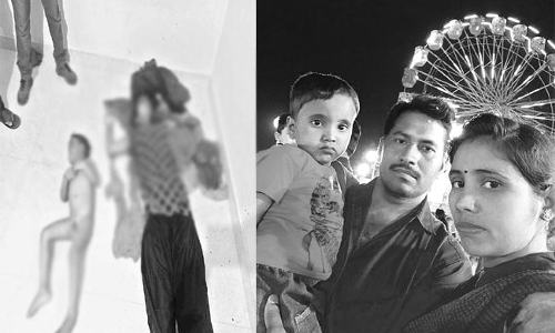 భార్యపై అనుమానం..రాడ్డుతో కొట్టి..