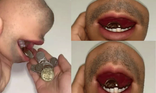 కాయిన్స్ మింగటం లేదు..