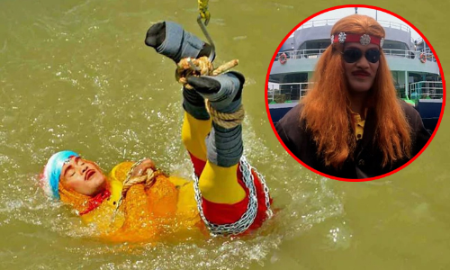 విన్యాసం వికటించింది... అంతా చూస్తుండగానే..