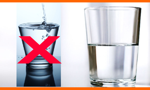 నిండు గ్లాసు వద్దు.. సగమే ముద్దు!