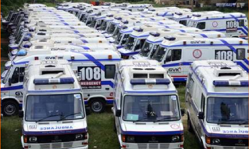 ఏపీలో రెండో రోజూ 108 అంబులెన్స్ సిబ్బంది సమ్మె