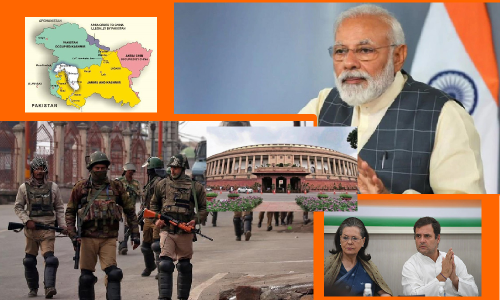 కాశ్మీర్ పై కాంగ్రెస్, ఏఐఎంఐఎం వాయిదా తీర్మానం