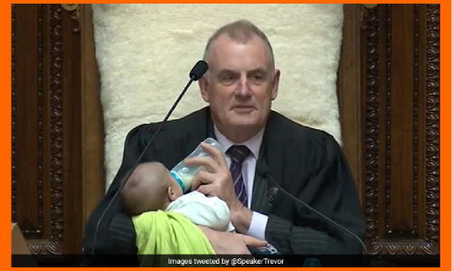 స్పీకర్ గారు పిల్లాడికి పాలుపట్టించారు! స్పీకర్ గారు పిల్లాడికి పాలుపట్టించారు!