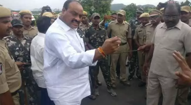 ఎస్పీపై నోరుపారేసుకున్న అచ్చెన్నాయుడు