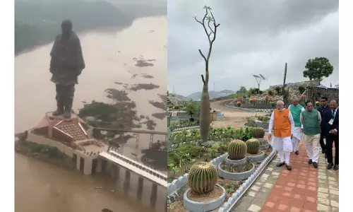 పుట్టినరోజున సర్దార్ చెంత ప్రధాని మోడీ