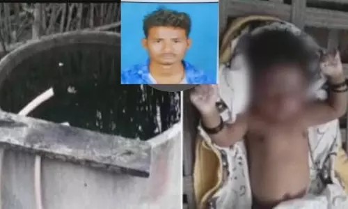 రెండో కాన్పులోనూ ఆడపిల్ల పుట్టిందని..నీటి తొట్టిలో వేసి చంపిన కన్నతండ్రి రెండో కాన్పులోనూ ఆడపిల్ల పుట్టిందని..నీటి తొట్టిలో వేసి చంపిన కన్నతండ్రి