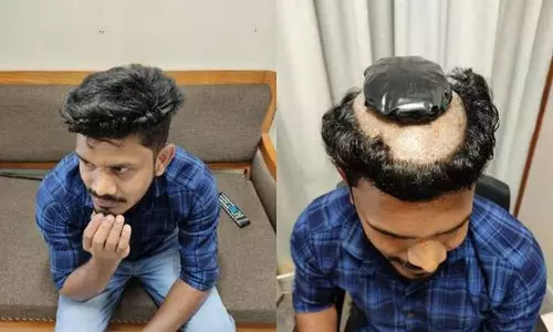 విగ్తో బురిడీ కొట్టించాలనుకుని.... అధికారులకు ఈజీగా దొరికాడు విగ్తో బురిడీ కొట్టించాలనుకుని.... అధికారులకు ఈజీగా దొరికాడు