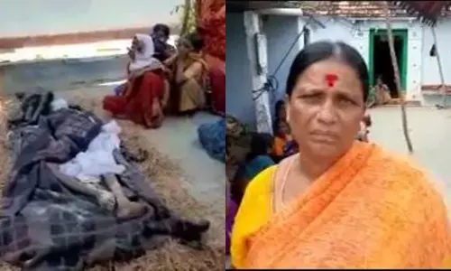 దారుణం..బతికుండగానే భర్తను స్మశానంలో వదిలేసిన భార్య దారుణం..బతికుండగానే భర్తను స్మశానంలో వదిలేసిన భార్య