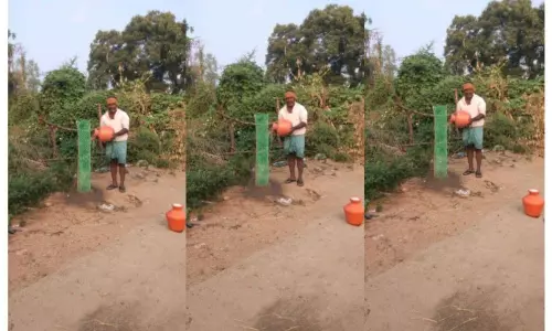 హరితహారం మొక్కల సంరక్షణ లో భాగస్వాములవుతున్న గ్రామస్తులు