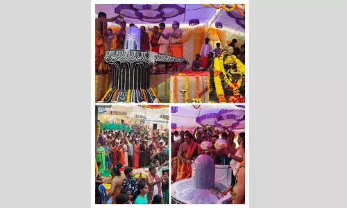 కార్తీక మాసం సందర్భంగా శివాలయంలో మహారుద్రాబిషేకం