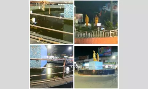 అస్తవ్యస్తంగా వాటర్ ఫౌంటెన్ లు పట్టించుకోని మునిసిపల్ అధికారులు