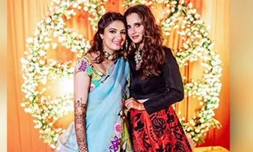 చెల్లెలి పెళ్లి లో సానియా మీర్జా హంగామా! చెల్లెలి పెళ్లి లో సానియా మీర్జా హంగామా!