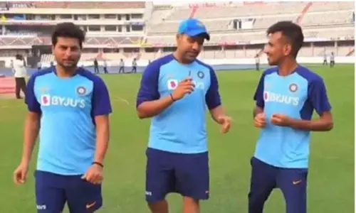 రోహిత్ క్లీన్షేవ్ ఆమె కోసమేనట..! రోహిత్ క్లీన్షేవ్ ఆమె కోసమేనట..!