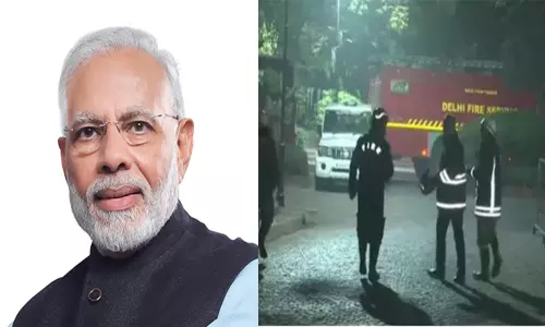ప్రధాని మోదీ నివాసంలో అగ్ని ప్రమాదం ప్రధాని మోదీ నివాసంలో అగ్ని ప్రమాదం