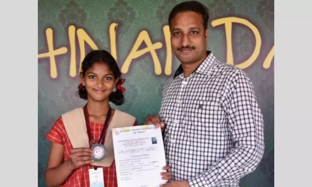 Andhra Pradesh: జాతీయ స్థాయి పోటీలో శ్రీ ప్రకాష్ విద్యార్థిని ప్రతిభ