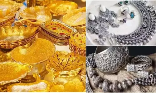 Gold price today: స్వల్పంగా పెరిగిన బంగారం..నిలకడగా వెండి ధరలు