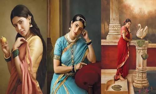 రాజా రవివర్మ చిత్రాలుగా మారిన మన తారాలు