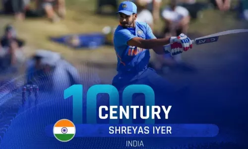 IND VS NZ: సెంచరీ పూర్తి చేసుకున్న శ్రేయాస్ ఐయేర్