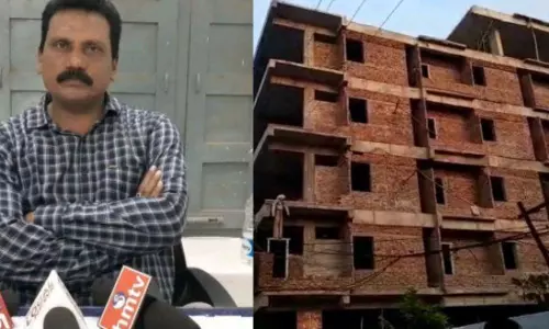 నిబంధనలకు విరుద్ధంగా నిర్మితమవుతున్న భవనాలపై అధికారుల ఉదాసీనత