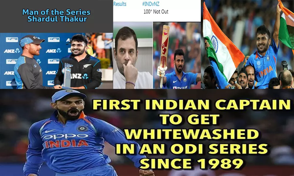 IND vs NZ ODI : శార్ధూల్‌, కోహ్లీపై నెటిజన్ ట్రోల్స్.. చూస్తే నవ్వు ఆపుకోలేరు