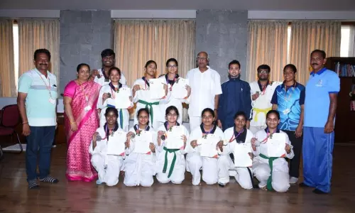 తైక్వాండలో విజ్ఞాన్ విద్యార్థుల పతకాల పంట