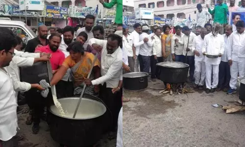 Chirala: మూడు రాజధానుల అంశాన్ని స్వాగతిస్తూ వంటావార్పు