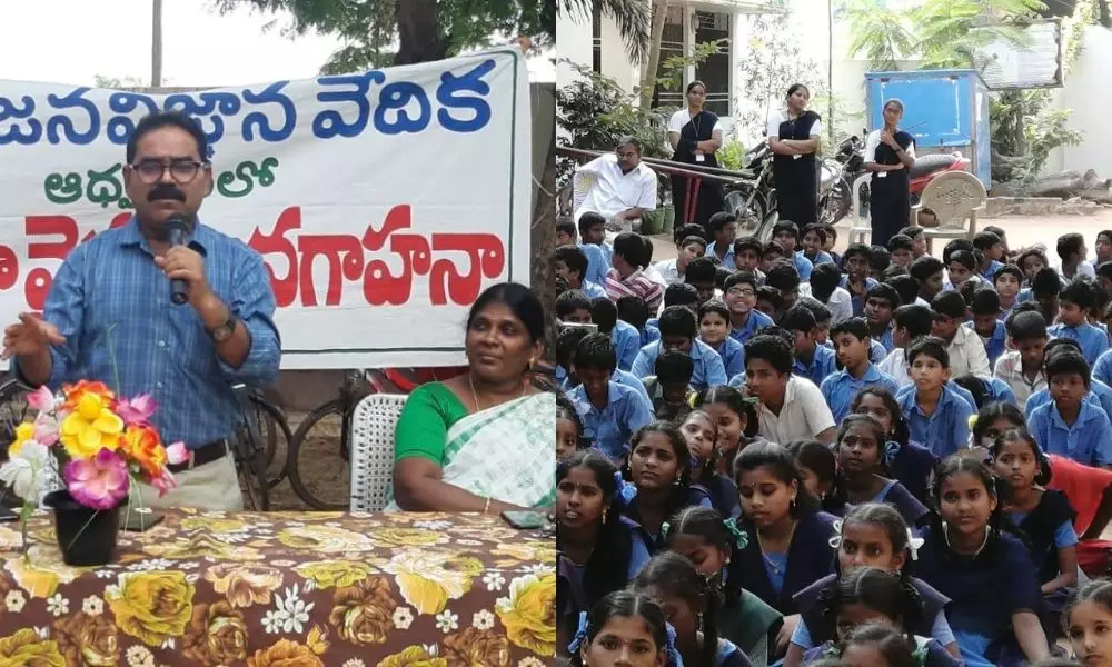 Nellore: కరోనా వైరస్ పై విద్యార్థులకు అవగాహన సదస్సు