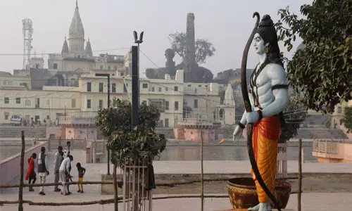 Ayodhya: ఆయోధ్యలో రామ మందిర నిర్మాణంలో నేడు కీలక ఘట్టం