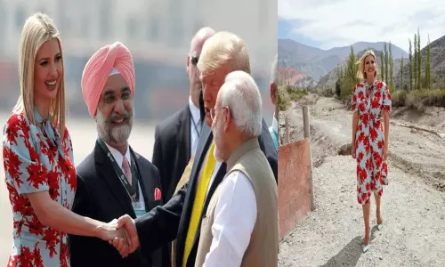 ఆ దేశంలో ధరించినట్టుగానే మిడి డ్రెస్‌లో ఇవాంకా.. ధర ఎంతో తెలుసా?