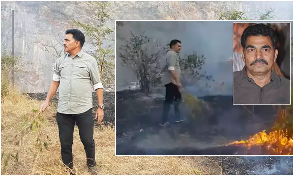 రియల్ హీరో : అడవిలో మంటలు అర్పిన సాయాజీ షిండే రియల్ హీరో : అడవిలో మంటలు అర్పిన సాయాజీ షిండే