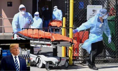 అగ్రరాజ్యంలో కరోనా సంక్షోభం.. వైద్య సదుపాయాలు కల్పించలేకపోతోన్న అమెరికా