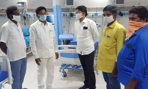 ఐసోలేషన్ రూములను పరిశీలించిన డిసిఎంఎస్ చైర్మన్