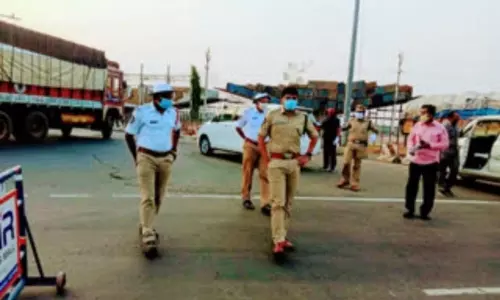 Paderu: లాక్‌డౌన్‌ అమలుపై ఎస్‌పి పరిశీలన