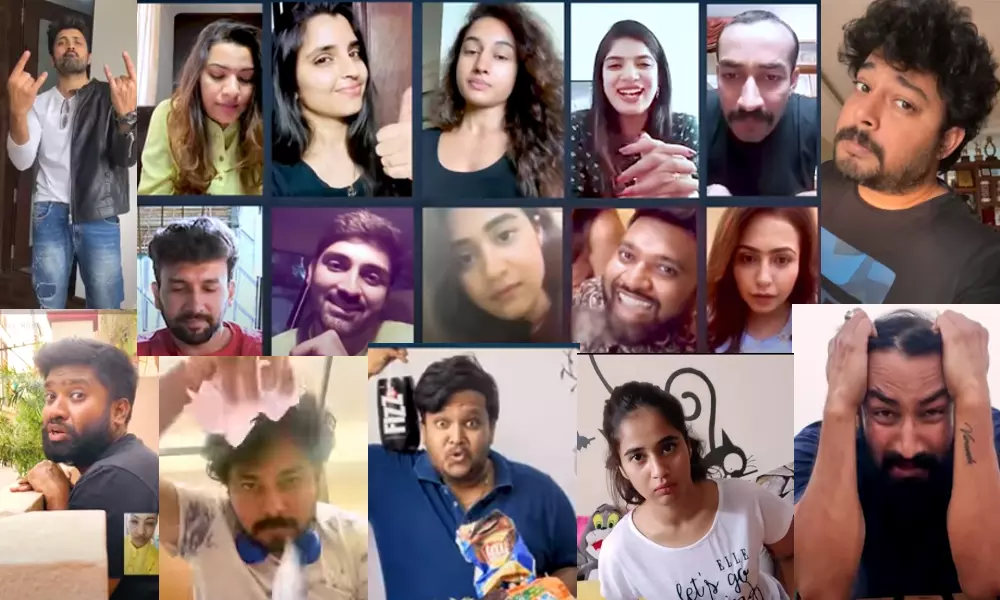 బోర్ కొడుతోంది అంటూ రోల్ రైడా బిగ్ బాస్ కంటెస్టెంట్లు లాక్ డౌన్ సాంగ్! బోర్ కొడుతోంది అంటూ రోల్ రైడా బిగ్ బాస్ కంటెస్టెంట్లు లాక్ డౌన్ సాంగ్!