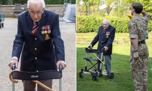 బ్రిటన్ రియల్ హీరో : 100 ఏళ్ల వయసులో రూ.264 కోట్ల విరాళాల సేకరణ..