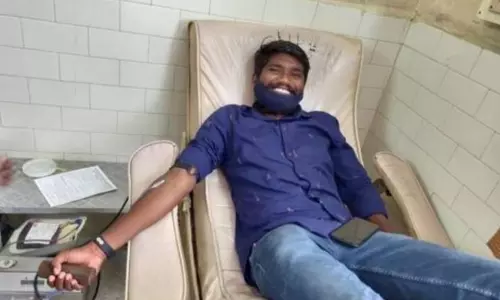 Ramadugu: రక్తదానం చేసిన రెవెన్యూ సిబ్బంది